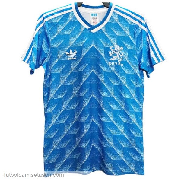 Tailandia Camiseta Países Bajos 2ª Retro 1988 Azul